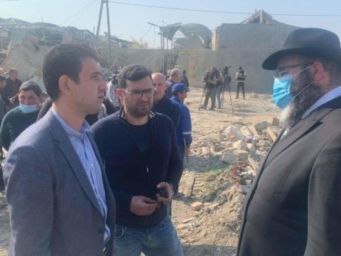 Avropa Yəhudiləri İcmasının təmsilçiləri Gəncədə olub - FOTO