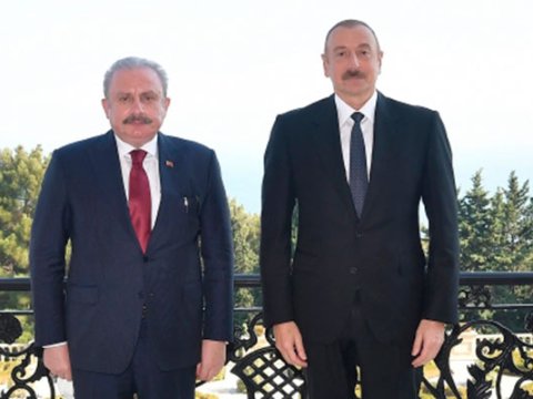 İlham Əliyev Türkiyə parlamentinin sədrini qəbul etdi - YENİLƏNİB