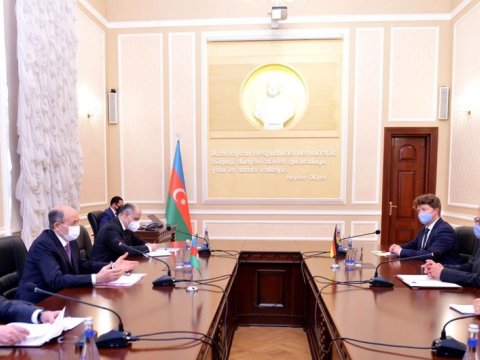 Fikrət Məmmədov Almaniya səfiri ilə görüşüb - FOTO