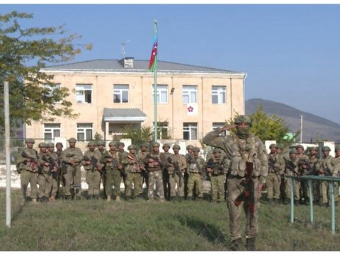 Zəngilanda Azərbaycan bayrağı asıldı - VİDEO