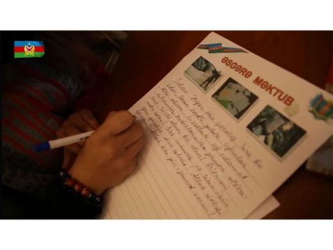 Döyüşlərdə iştirak edən şəxsi heyət üçün “Əsgərə məktub” layihəsi keçirilib - VİDEO