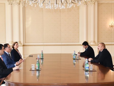 İlham Əliyev Türkiyənin Baş Ombudsmanını qəbul edib