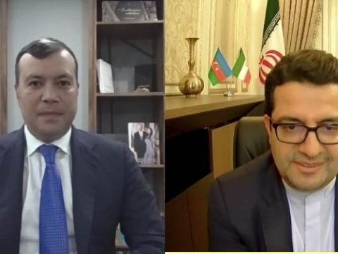 Azərbaycanlı nazir İran səfiri ilə Xüdafərin körpüsünü müzakirə etdi