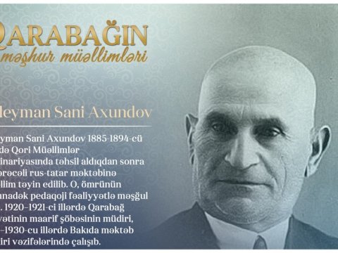 “Qarabağın məşhur müəllimləri” - Süleyman Sani Axundov