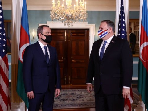 XİN Ceyhun Bayramovla Pompeonun görüşü ilə bağlı məlumat YAYDI