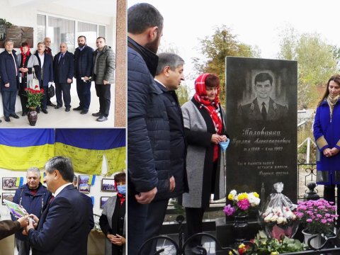 Xarkov vilayətində Azərbaycanın Milli Qəhrəmanı Ruslan Polovinka yad edilib