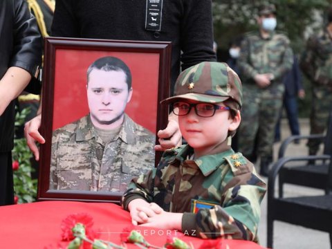 Ordumuzun şəhidi Dmitri Solnsevlə vida mərasimi keçirilib