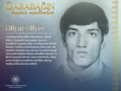 Qarabağın məşhur müəllimləri - Əliyar Əliyev