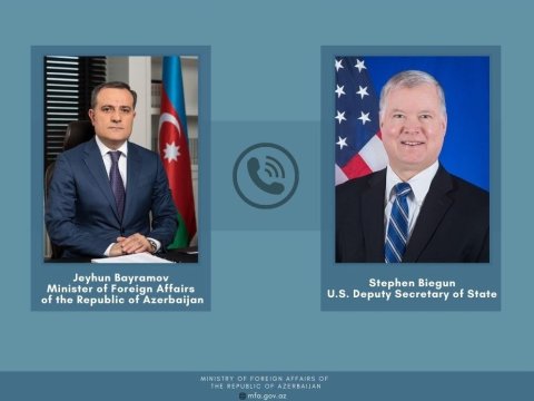 Ceyhun Bayramov və ABŞ Dövlət katibinin müavini ilə danışdı