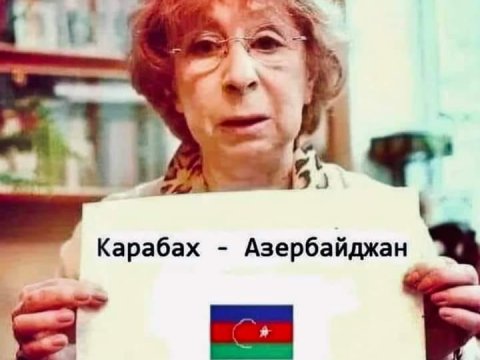 Rusiyanın məşhur aktrisasından Azərbaycana dəstək - FOTO
