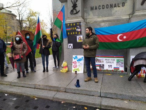 Monrealda erməni terroruna etiraz edilib - FOTO