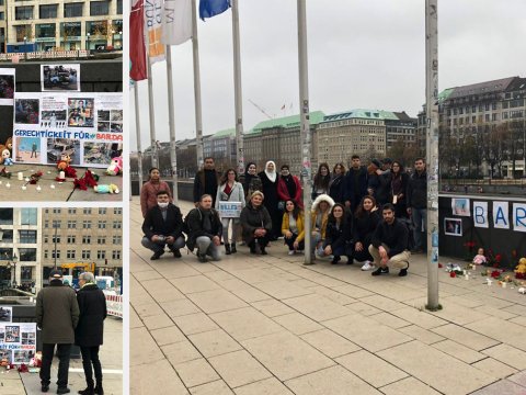 Hamburqda erməni terrorunun qurbanları yad edilib