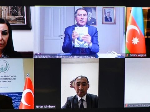 Türkdilli ölkələrin ombudsmanları onlayn toplaşdı