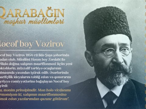 “Qarabağın məşhur müəllimləri” - Nəcəf bəy Vəzirov