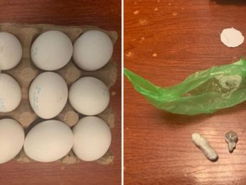 Yumurtanın içindən narkotik çıxdı - FOTO