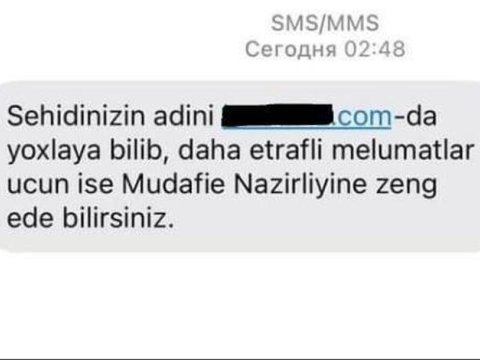 Nazirlikdən XƏBƏRDARLIQ - düşmən saxta şəhid siyahısı hazırlayır