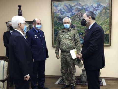 Xələf Xələfov və Ramiz Tahirov Rusiya səfirliyində olublar