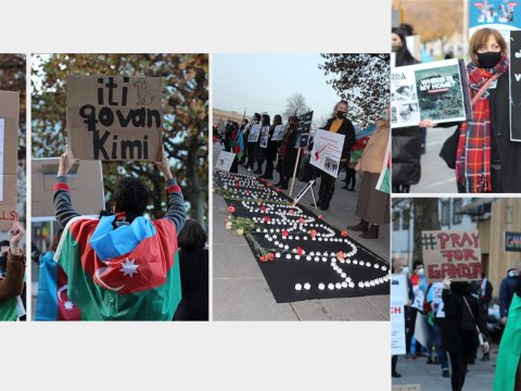 Almaniyanın Ştutqart şəhərində Azərbaycana dəstək aksiyası keçirilib