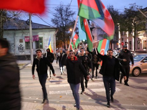 Moldova sakinləri Azərbaycanın tarixi qələbəsini qeyd edib - FOTO