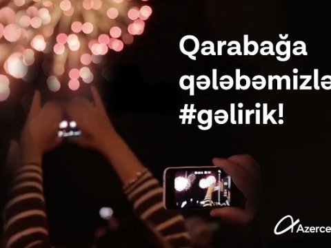 Azercell həmvətənlərimizlə qələbə sevincini bölüşür!
