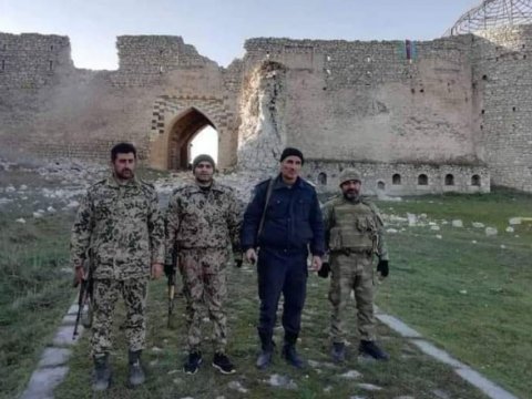 Polis əməkdaşları Şuşa Qalasında - 28 il sonra