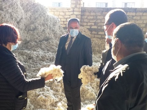 Məhərrəm Quliyev pambıq emalı zavodunda olub - FOTO