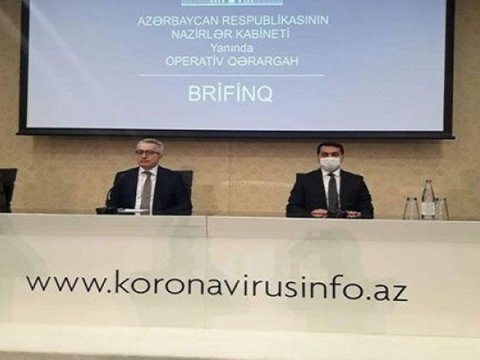 Prezidentin köməkçisi və İbrahim Məmmədov brifinq keçirir - CANLI