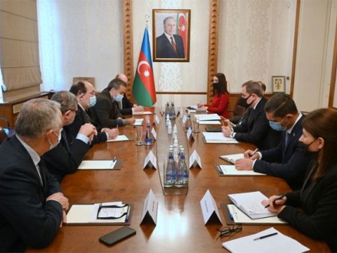 Ceyhun Bayramov Fransa Milli Assambleyasının üzvləri ilə görüşüb – FOTO