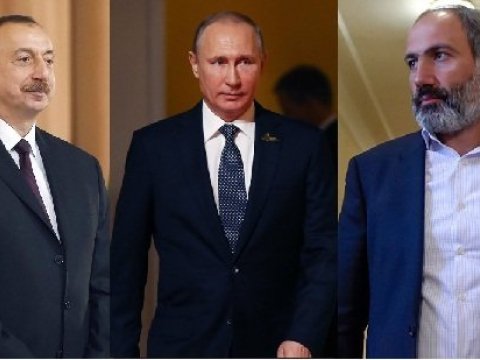 Putin Azərbaycan və Ermənistan liderləri ilə DANIŞDI