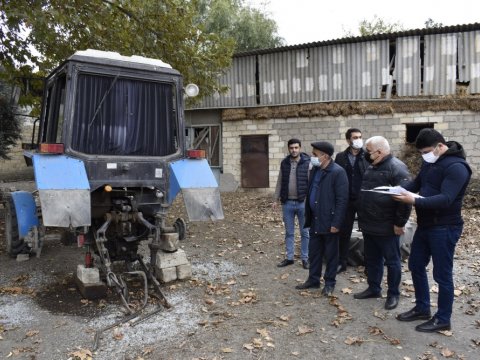 Ermənistanın təcavüzü nəticəsində Bərdəyə dəymiş ziyanın qiymətləndirilməsi aparılır