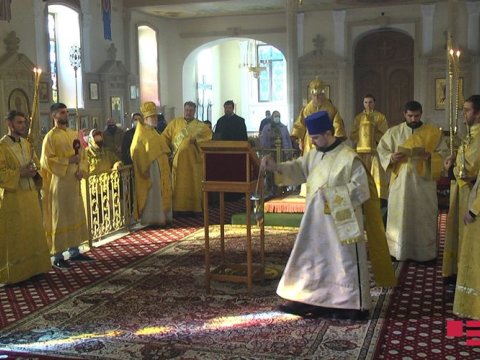 Bakıdakı Rus Pravoslav Kilsəsində “Qələbəyə görə Allaha təşəkkür mestası”