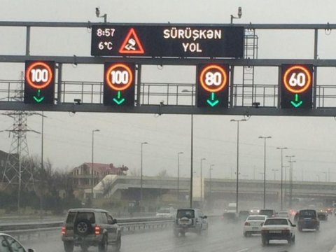 Bu yollarda sürət həddi endirildi  