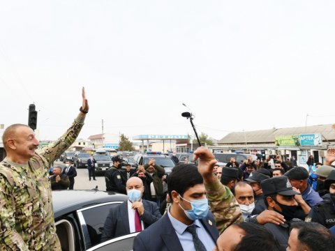 Prezident və birinci xanımın Qarabağa ilk səfərindən FOTOLAR+VİDEO