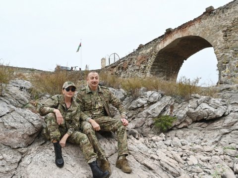 Prezident və Birinci Xanımın Qarabağ səfərindən VİDEOREPORTAJ