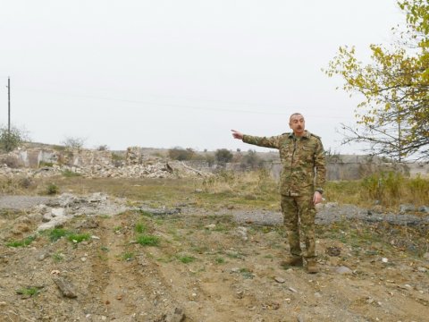 Ali Baş Komandan işğaldan azad edilmiş torpaqlarda quruculuğu başlatdı