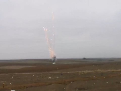 Ermənistan Füzuliyə ağ fosforlu mərmi atıb - VİDEO
