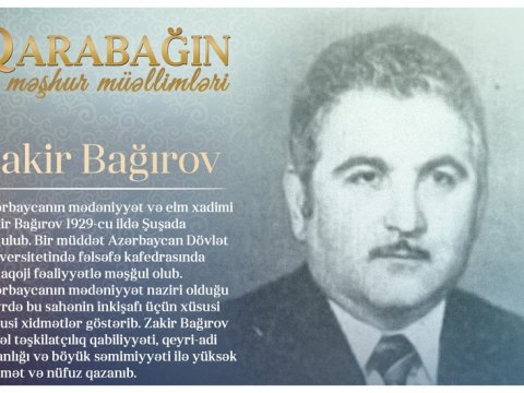 “Qarabağın məşhur müəllimləri” - Zakir Bağırov