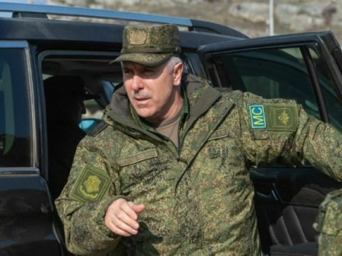 Sülhməramlıların komandiri Laçın dəhlizinə gəldi - FOTO