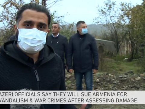 “Əl-Cəzirə” Füzuli şəhərindən süjet yayımladı - FOTO