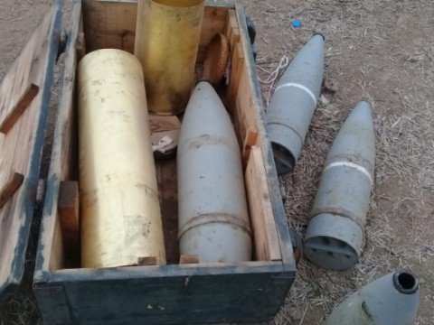 55 ədəd partlamamış hərbi sursat aşkarlandı