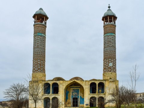 Ağdamda 27 ildən sonra ilk dəfə azan səsləndirildi - VİDEO