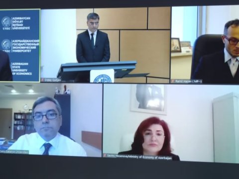 UNEC-də Qarabağın azad edilməsinin Türk Dünyasına iqtisadi təsiri müzakirə olunub - VİDEO