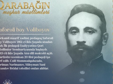 “Qarabağın məşhur müəllimləri” - Səfərəli bəy Vəlibəyov
