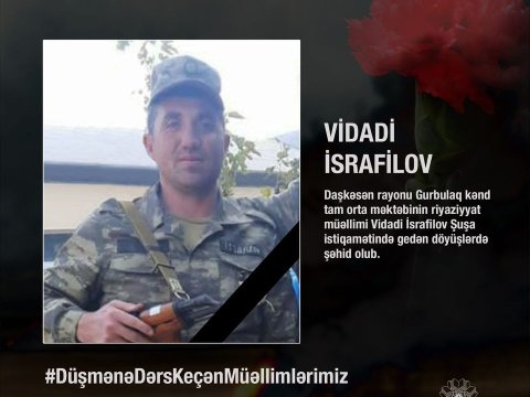 Şuşa uğrunda şəhid olan müəllim