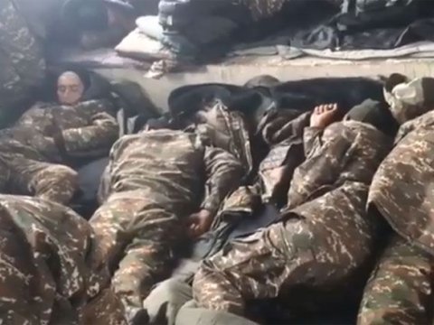 Ermənistan hərbçilərinin acınacaqlı vəziyyəti - VİDEO