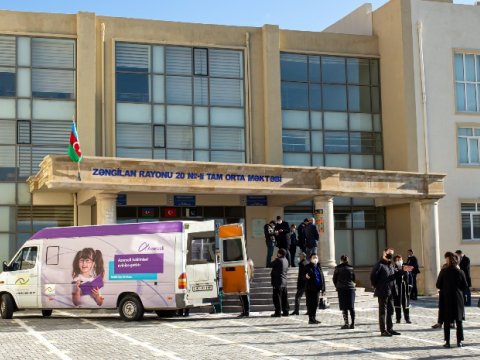Azercell-in Mobil Göz Klinikası köçkünlər üçün aksiyada iştirak edib