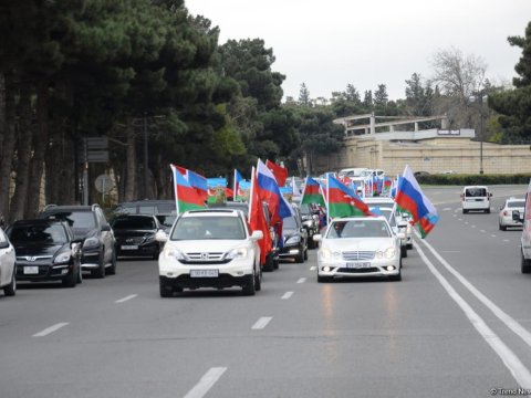 Bakıda Kəlbəcər yürüşü - FOTOLAR