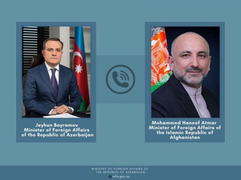 Ceyhun Bayramov əfqanıstanlı həmkarı ilə DANIŞDI