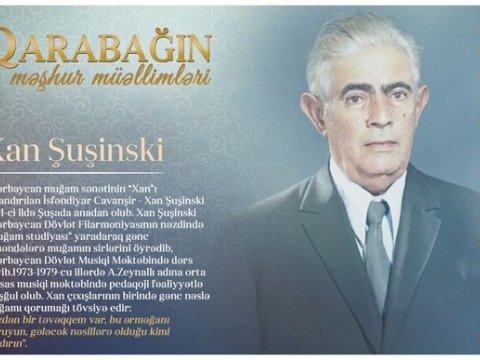 “Qarabağın məşhur müəllimləri” - Xan Şuşinski