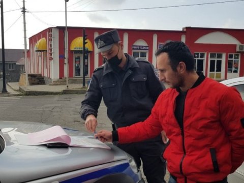 Oğuzda maska taxmayanlar cərimələndi